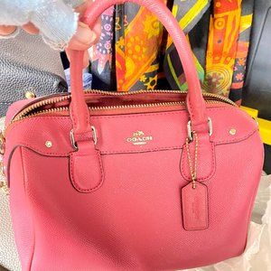 Beautiful Authentic Vintage Coach (F57521) Mini Bennett Leather Satchel Handbag